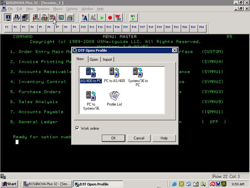 Data Transfer Function profile