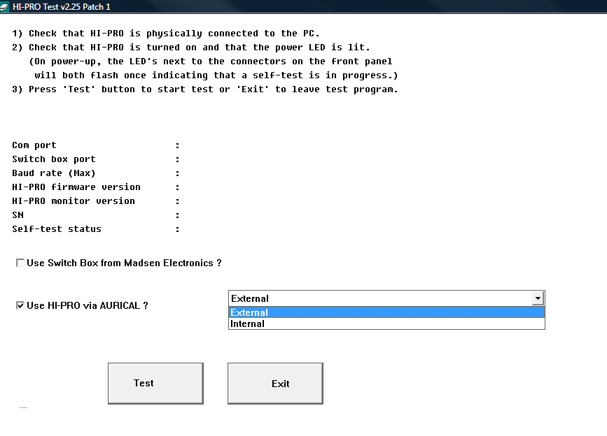 Hi-Pro Test (2.0 driver)