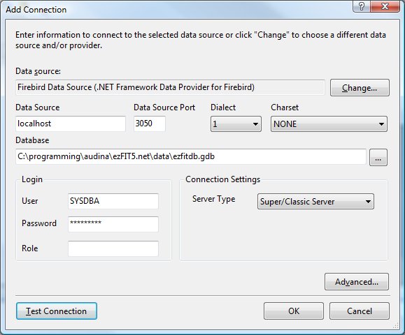 Adding a Firebird data connection in MS Visual Studio 2008