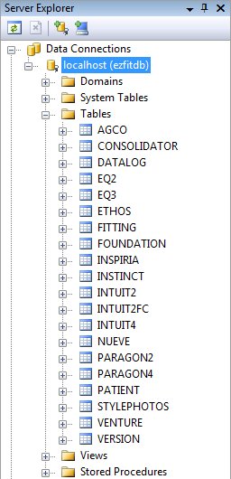 Server Explorer after adding Firebird data connection in MS Visual Studio 2008